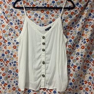 White tank top // V neck